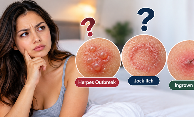 Is It an Outbreak, Jock Itch, or Ingrown Hair? How to Spot the Difference